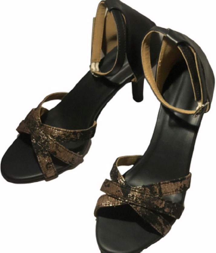 flipkart black heels