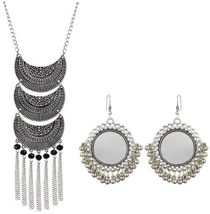 oxidised necklace flipkart