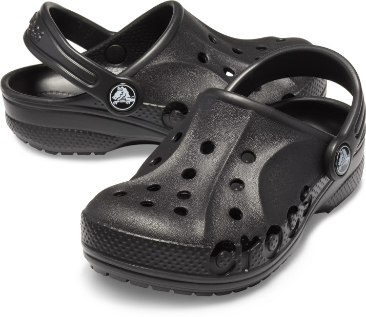 boys black crocs