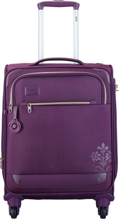 purple cabin bag