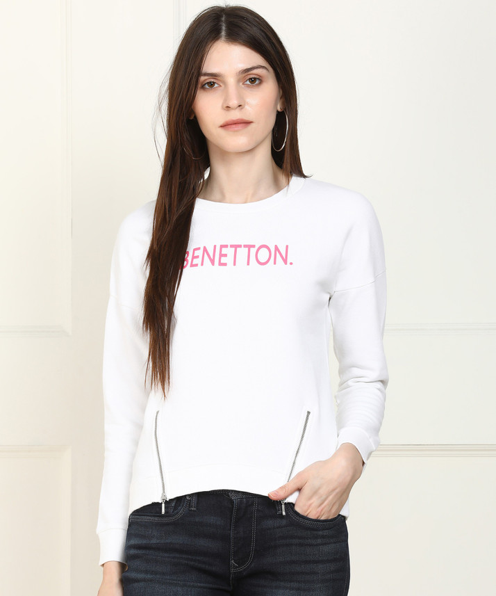 benetton sweatshirt for ladies