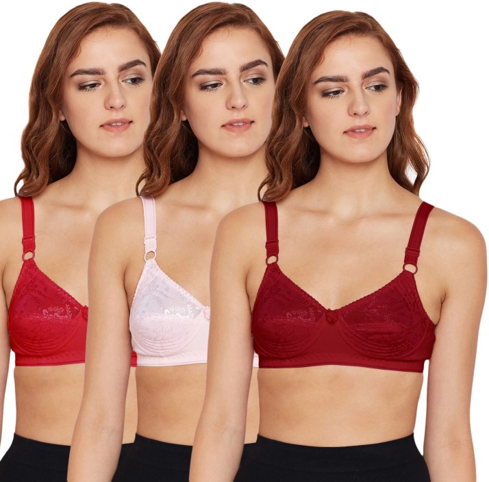BODYCARE Full Coverage Cotton Bra 6578 C CUP PACK OF 3 Pcs
