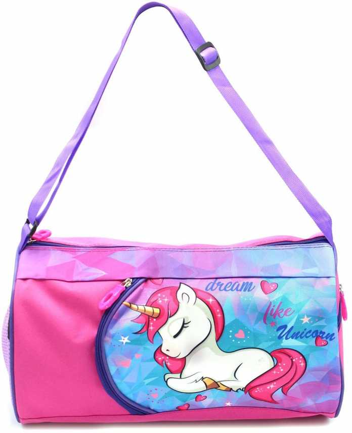 Shopngift Polyester Unicorn Multicolour Travels Duffle Bag For
