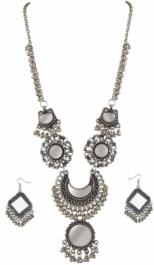 Shining Angel Oxidised Silver Dangle 