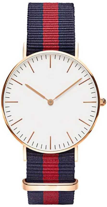 Orayan Analog Watch For Men Buy Orayan Analog Watch For Men Slim White Dial Three Colors Blue Red Blue Strap Online At Best Prices In India Flipkart Com
