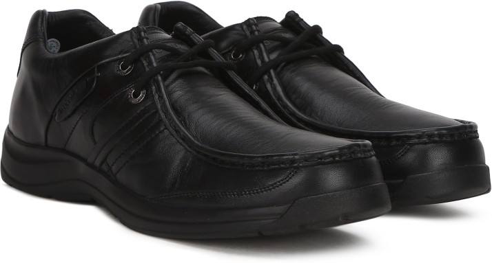 woodland men's black casual shoes