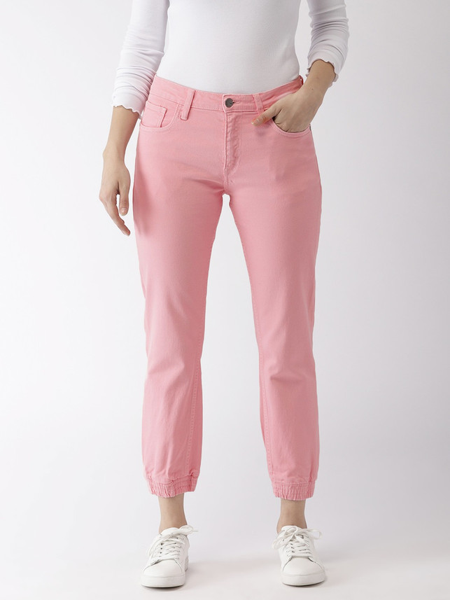 Harbour Jogger Fit Women Pink Jeans 