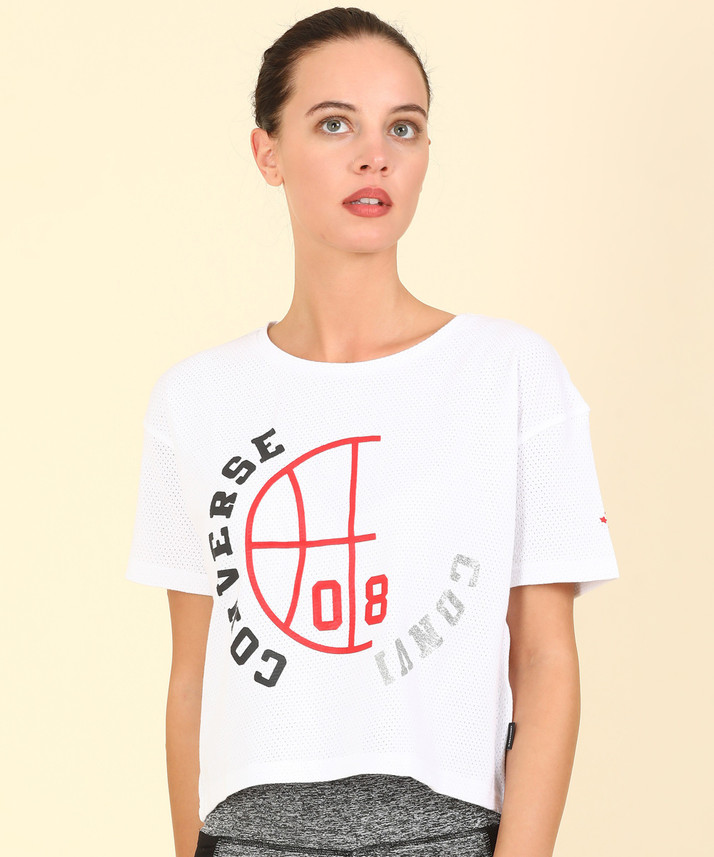 converse t shirt womens orange