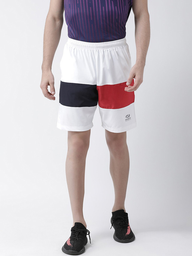 red white and blue athletic shorts