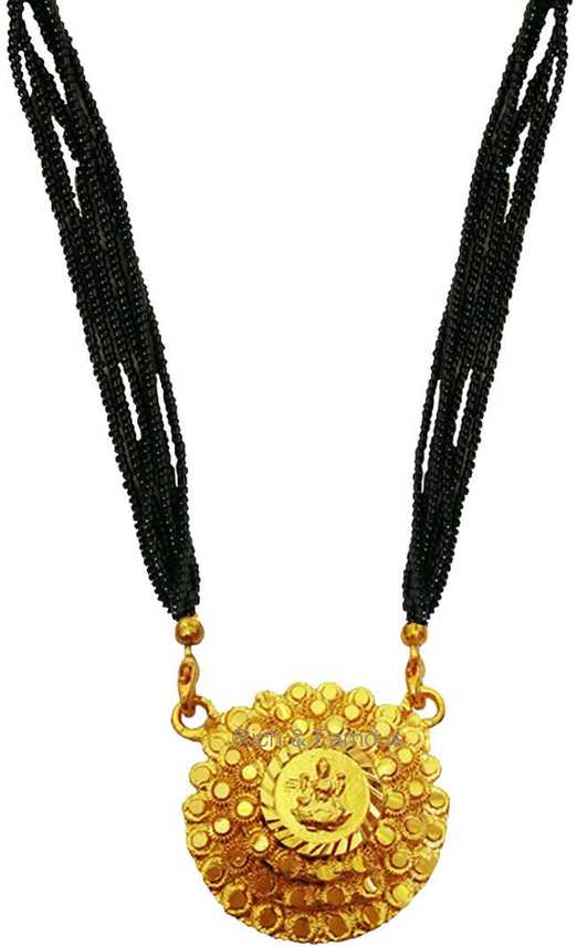 Rich Famous Goddess Laxmi Micro Gold Multi Layer Short Mangalsutra Pendant Necklace With Chain For Girls And Women Brass In India - Small Gold Pendant For Mangalsutra Rich Famous Goddess Laxmi Micro Gold Multi Layer Short Mangalsutra Pendant Necklace With Chain For Girls And Women Brass In India - Small Gold Pendant For Mangalsutra