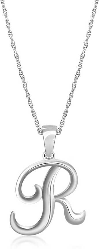 Silverdew R Name Necklace For Girls Women S Pure 92 5 Sterling Silver Plain Metal R Letter Necklace Silver Pendant Price In India Buy Silverdew R Name Necklace For Girls Women S Pure 92 5 Sterling Silver