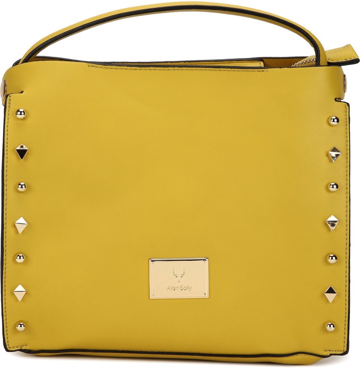 allen solly yellow handbag