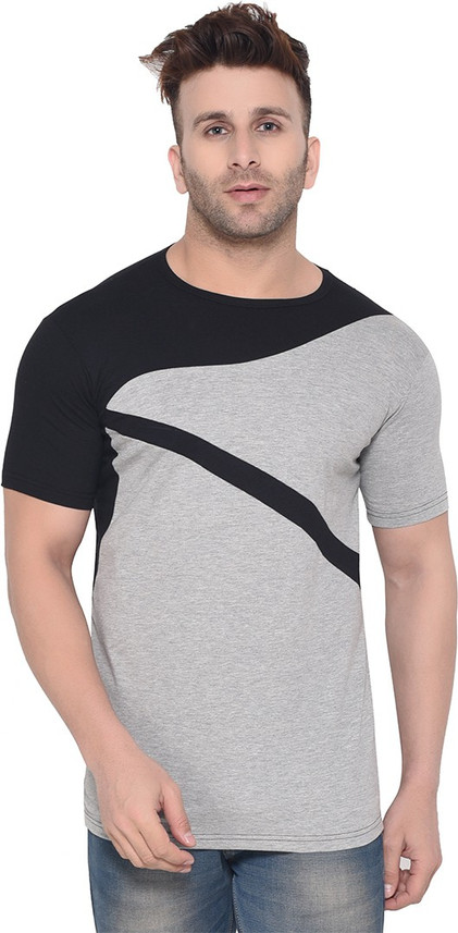 Buy tfurnish Color Block Men Round Neck 