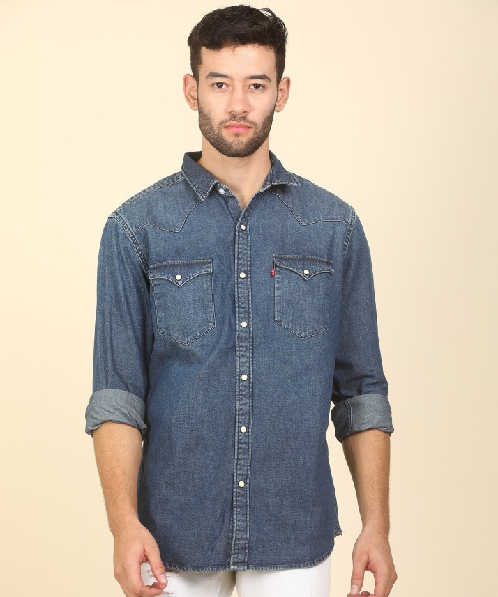 levis denim shirt flipkart