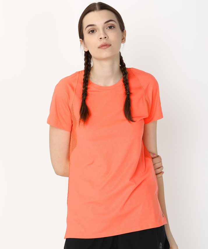 reebok orange t shirt