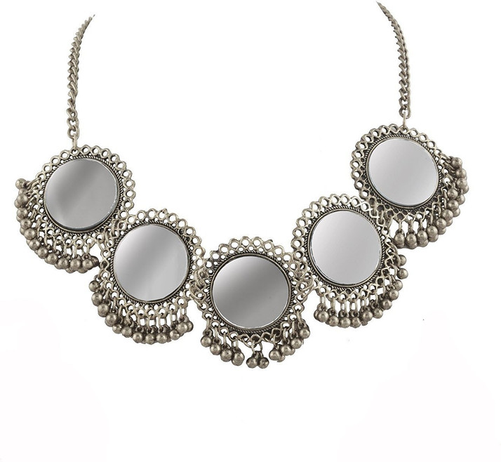 Fashion Factory Oxidized Silver Choker 