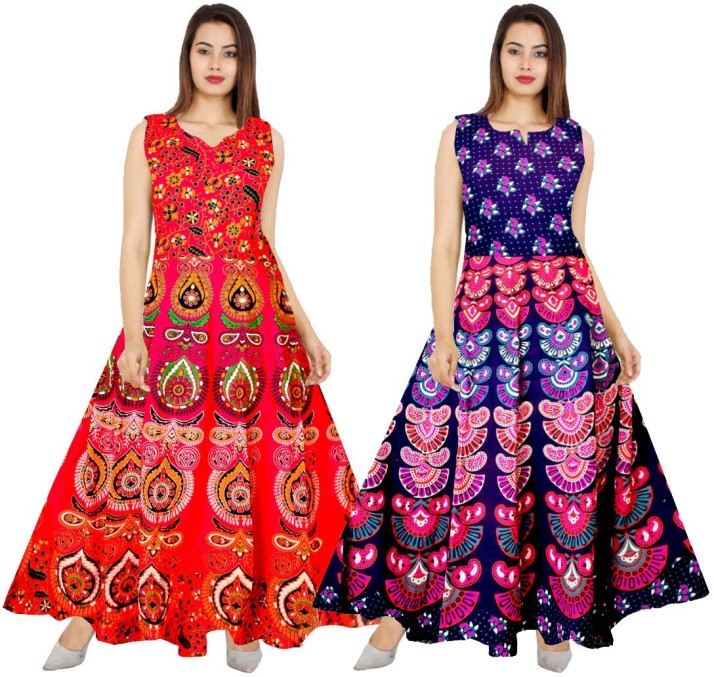 red maxi dress flipkart