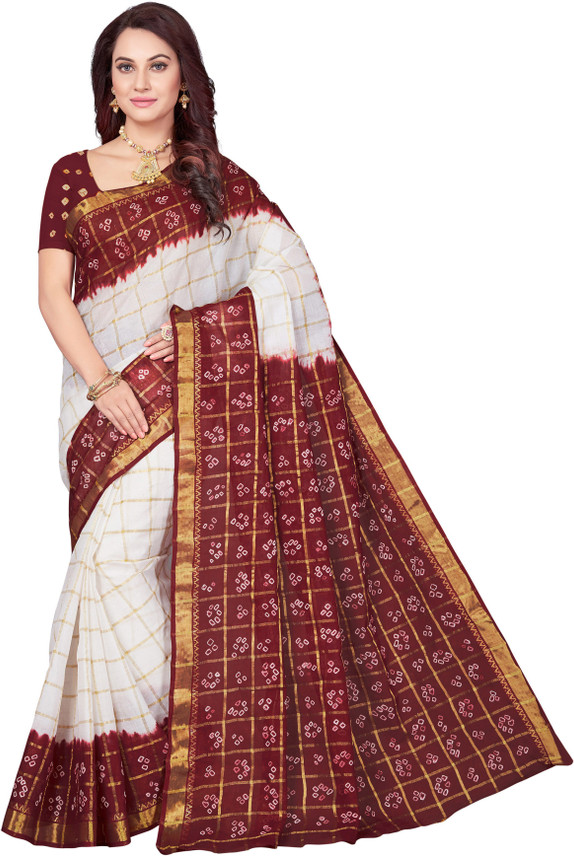 Bandhani cotton sarees online shopping Clearance