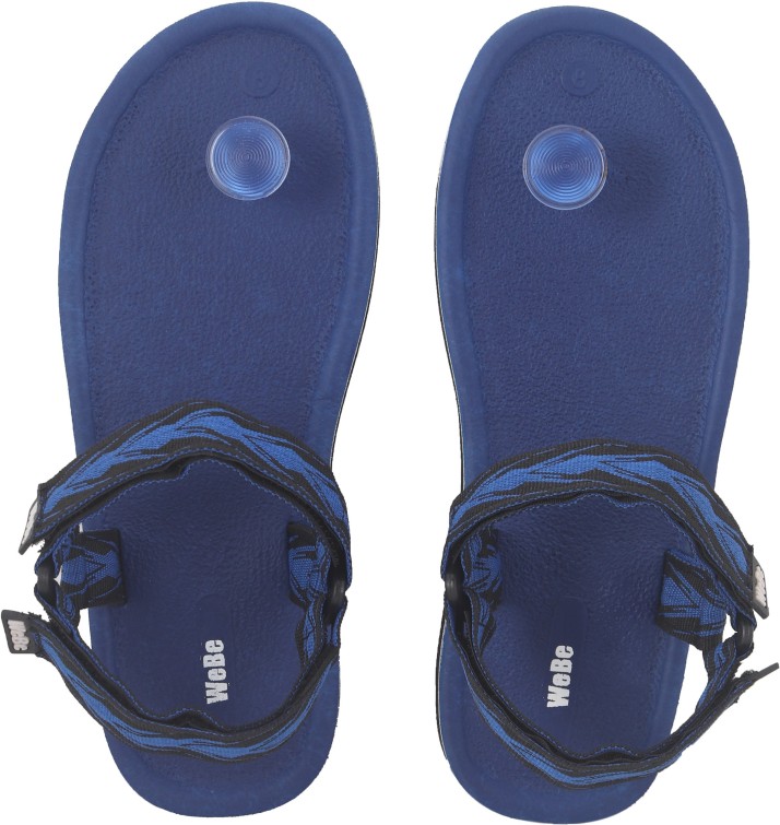 blue black sandals