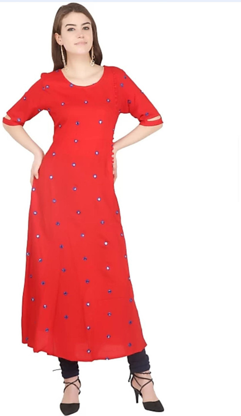 red gown flipkart