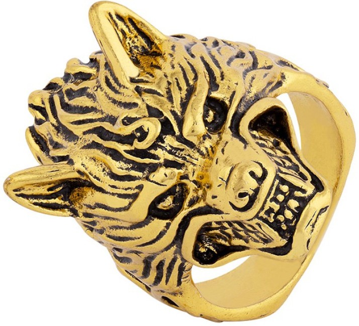 wolf ring gold