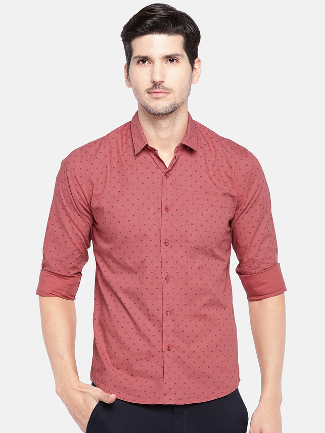rust pink shirt mens