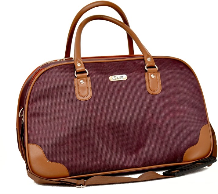 branded duffle bag