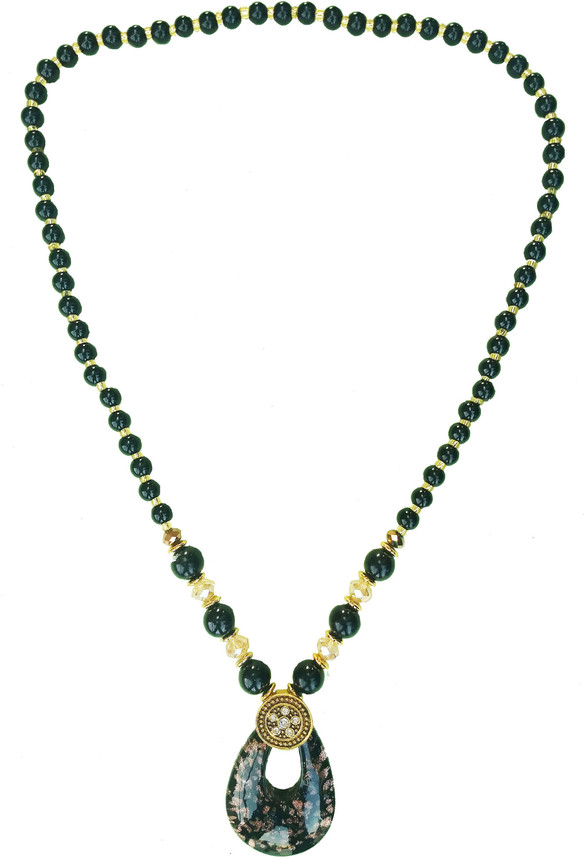 Fashion Factory Black Moti Necklace for 