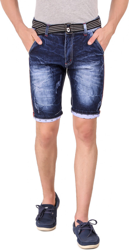 Plus91 Washed Men Denim Dark Blue Denim 