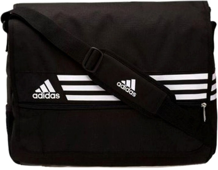 adidas black messenger bag