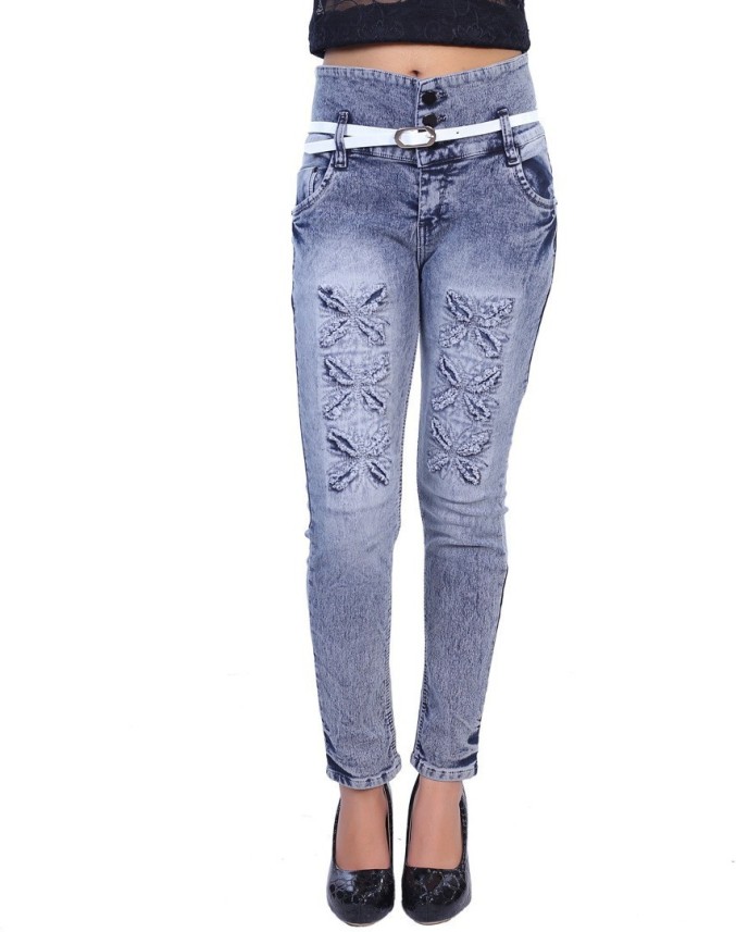 Miss Oops Slim Women Grey Jeans - Buy 
