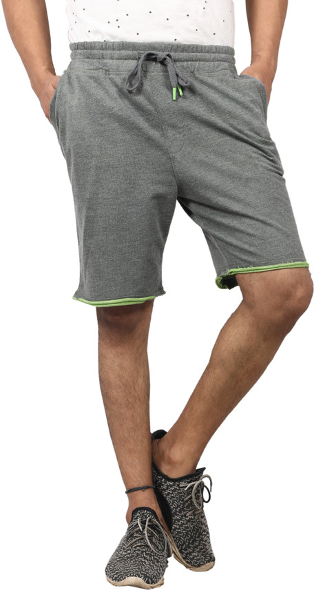 Buy SPUNK Self Design Men Grey Regular 