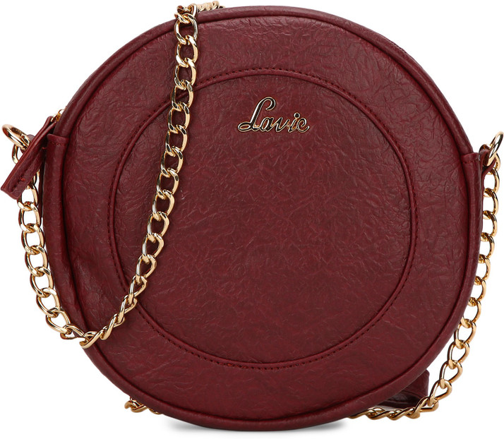 lavie maroon handbag