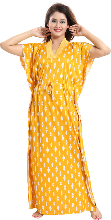 Yellow nighty dress Clearance