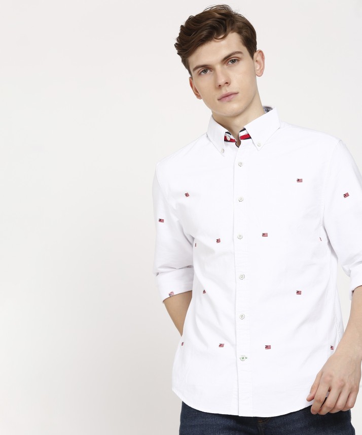 red and white tommy shirt