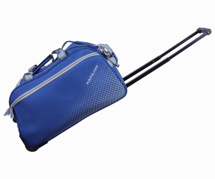 Kamiliant By American Tourister Vento Duffel Trolley 44 L 20 51 Cms Duffel With Wheels Strolley Blue Price In India Flipkart Com