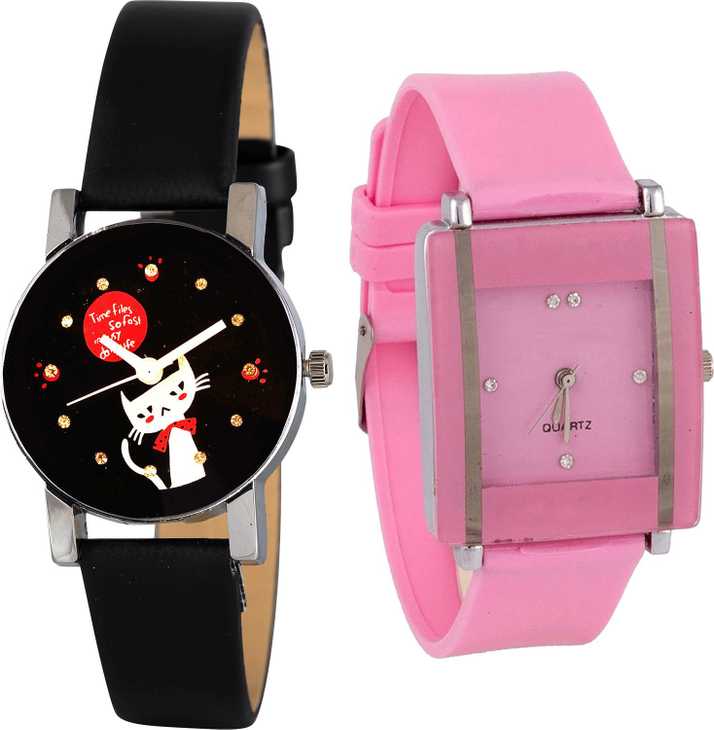 Groot Modern Stylish Cute Cat Pink G391 G14 Combo Watch Analog Watch For Girls Buy Groot Modern Stylish Cute Cat Pink G391 G14 Combo Watch Analog Watch,Anime V Bts Cartoon Drawing
