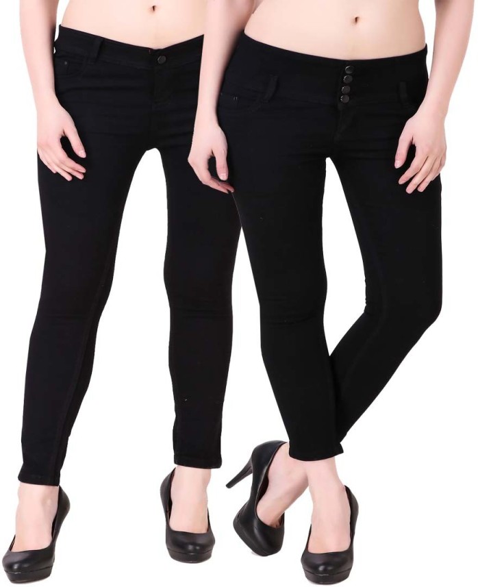 flipkart black jeans for ladies