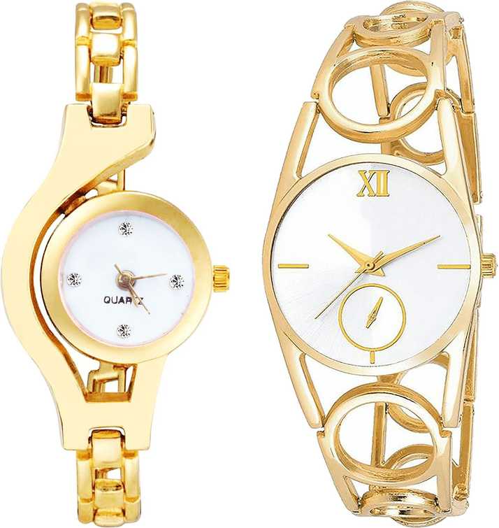 Nikola Best Quartz Chain Analogue Gold Color Girls And Women Watch G337 G212 Combo Of 2 Combo Watch Analog Watch For Girls Buy Nikola Best Quartz Chain Analogue Gold