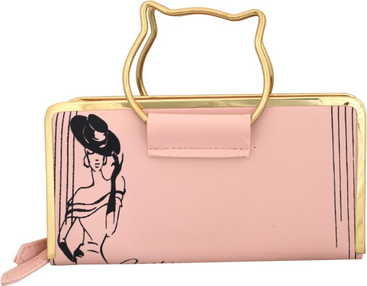 baby pink hand luggage