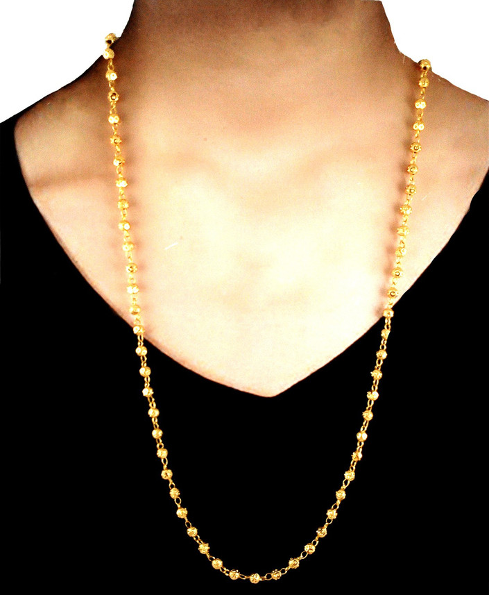 manohar One Gram Gold Plated Chain 