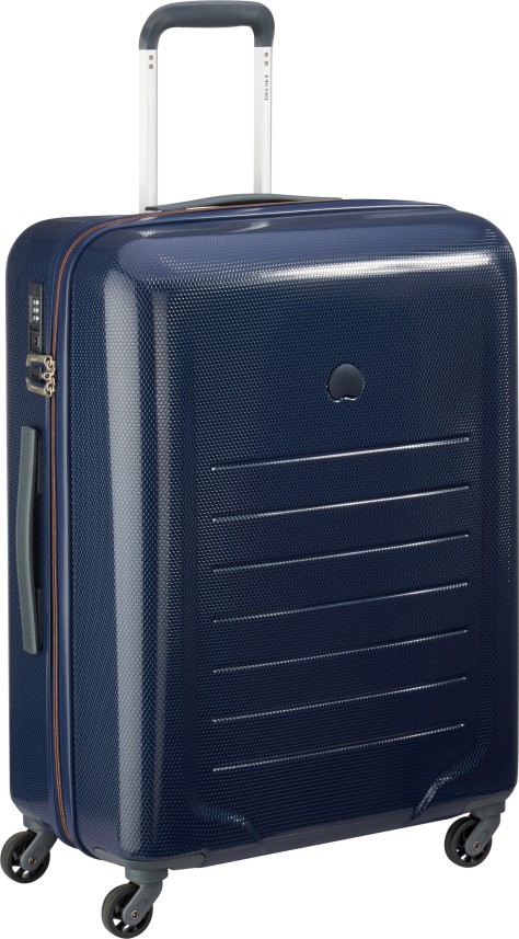 delsey blue suitcase