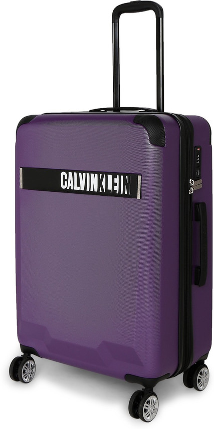 calvin klein suitcase purple