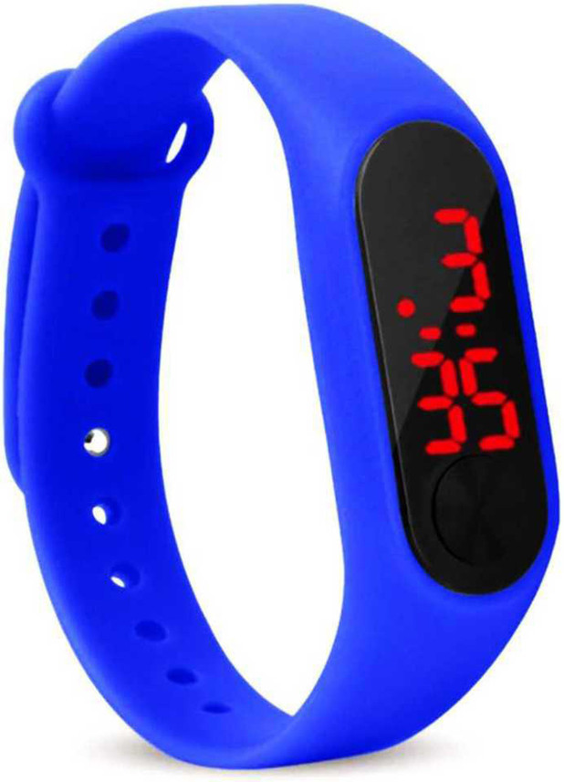 blue led watch