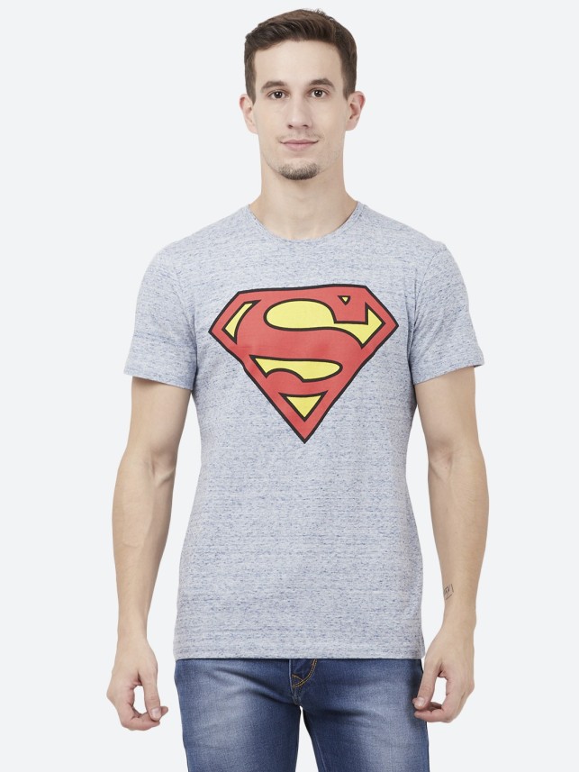 grey superman t shirt