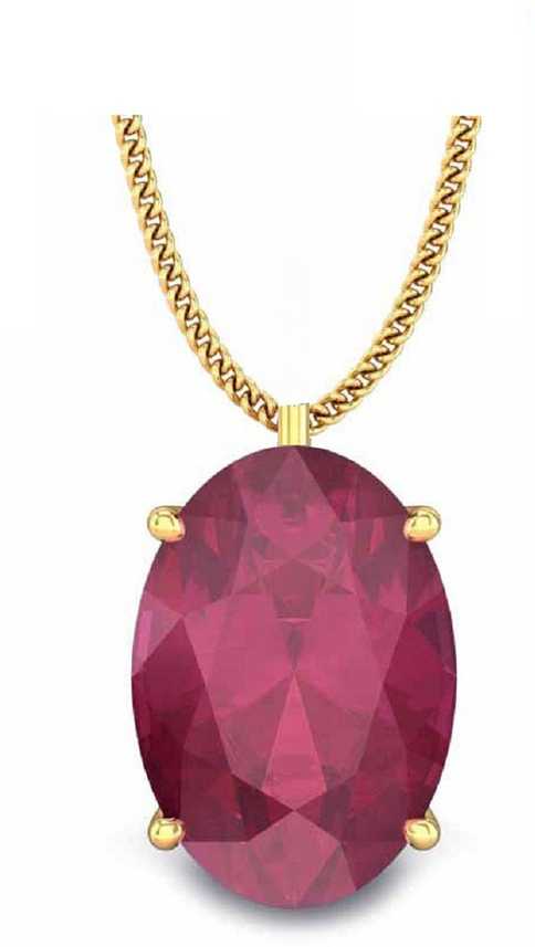Ceylonmine Ruby Pendant With Natural Manik Gold Plated Stone In India At Best S Flipkart Com - Ruby Gemstone Pendant