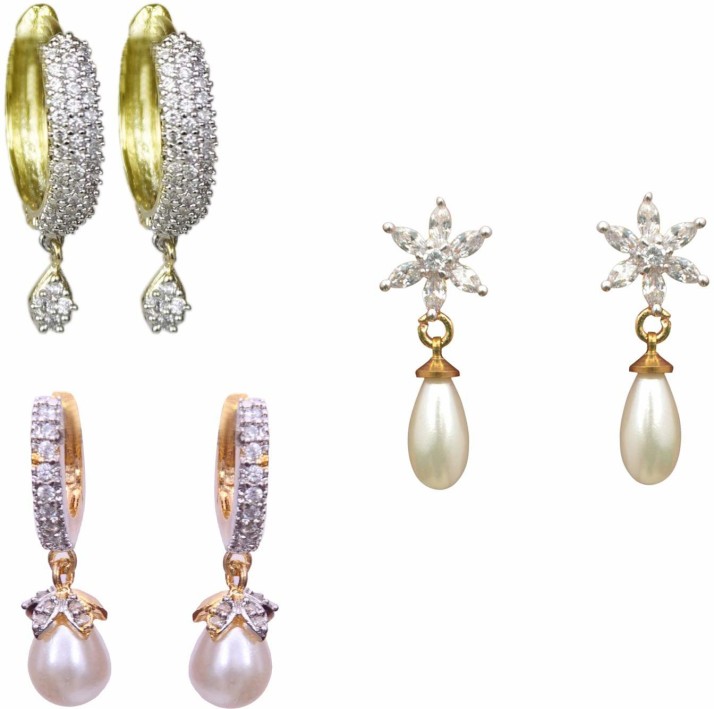 flipkart american diamond earrings