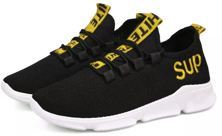 black and yellow mens sneakers