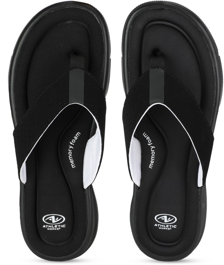 athletic works memory foam flip flops