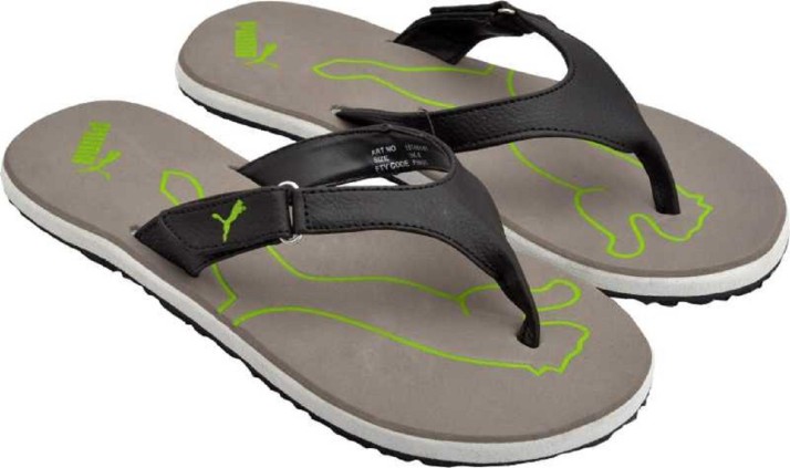 puma breeze grey slippers
